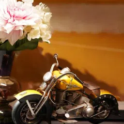 Pure Home and Living Yellow Metal Decorative Vintage Bike (Large)-picture-39