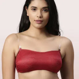 Enamor Red Non-Wired Padded Bralette image 1