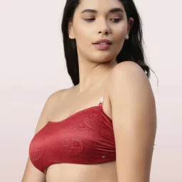 Enamor Red Non-Wired Padded Bralette image 3