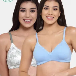 Inner Sense Multicolor Non Wired Padded Bralette Bra (Pack Of 2) image 1