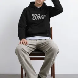 Octave Men Printed Hooded Sweatshirt image 5