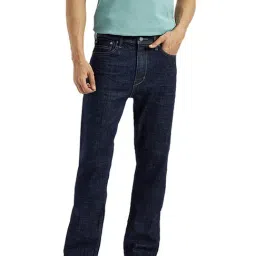 Levi's Navy Cotton Slim Fit Jeans-picture-17