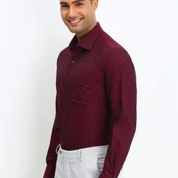 Allen Solly Sport Men Spread Collar Floral Printed Cotton Formal Shirt image 3