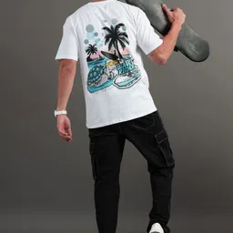 THE BEETEL HOUSE Men Bio Finish Graphic Printed Round Neck Cotton Relaxed Fit T-shirt image 4