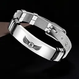 Sullery Silver-Plated Cuff Stainless Steel Bracelet-picture-24