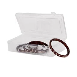 Somil Combo Glass Bangles For Women |Combo Of 2 Set, Maroon, Red image 4