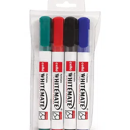 Cello Whitemate Markers Pack of 4 - Multicolour image 1