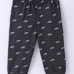 Tango Looper Full Length Lounge Pant Text Print - Magnet Black-picture-43