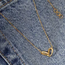Mia by Tanishq Women 14KT Gold Heart Pop Gold Necklace image 1
