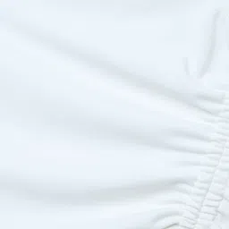 Taffykids Knit Cold Shoulder Ruched & Cut Out Detailed Crop Top - White image 4