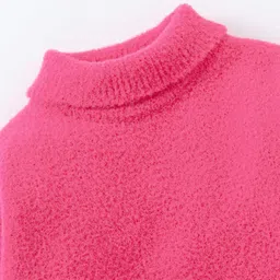 Babyoye Full Sleeves Nylon Blend Sweater - Dark Pink image 4