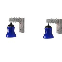 SOMIL Blue Glass Cylinder Printed Wall Lamps-picture-10