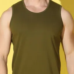 WOOSTRO Men Pack of 2 Solid Round Neck Cotton Slim Fit Sports T-shirts image 2