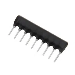 100K ohm 9 Pin Resistor Network - SIP image 1