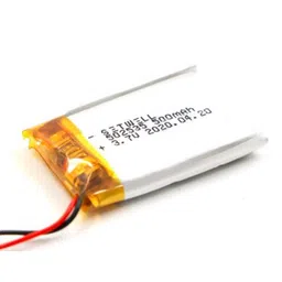 3.7V 500mAH (Lithium Polymer) Lipo Rechargeable Battery Model KP-502535 image 1