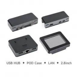 Waveshare Raspberry Pi Zero POD Kit C (HDMI USB HUB Module + Zero POD Case + 2.8inch LCD Module + Lan Module) image 1