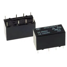 Hongfa 12V 2A DC HFD27/012-S 8 Pin DPDT PCB Mount Telecom Relay image 1