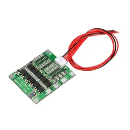 4 Series 30A 18650 Lithium Battery Protection Board 14.8V 16V with Cable image 1