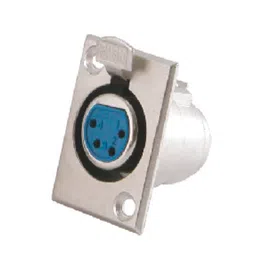MX XLR 4 PIN MIC Female Socket Connector Panel Mounting (MX-1888) image 1