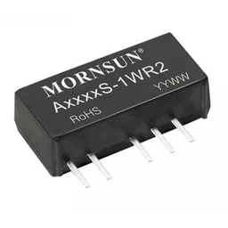 A2424S-1WR2 Mornsun 24V to ±24V DC-DC Converter 1W Power Supply Module - Ultra Compact SIP Package image 1