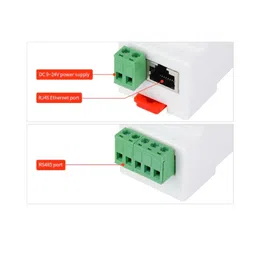 Waveshare Industrial Serial Server RS485 to RJ45 Ethernet, TCP/IP to Serial Rail-Mount Support image 2