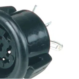 MX 5 Pin Plug 45 Degree DIN Female Socket Industrial Chassis Mounting with Locking System (MX-766) image 3