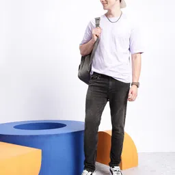 Aeropostale Men Tapered Fit Light Fade Stretchable Jeans image 2