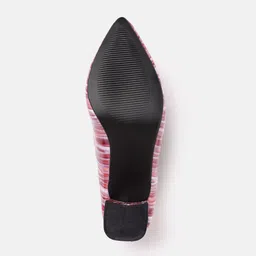 ELLE Printed Block Heel Pumps image 3