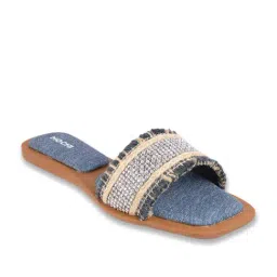Mochi Women's Blue Casual Sandals-image-95
