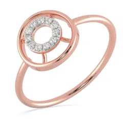 Malabar Gold and Diamonds 18k Rose Gold & Diamond Mine Ring for Women-picture-13