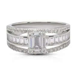 Anayra 92.5 Sterling Silver Sparkling Ring for Women-picture-2