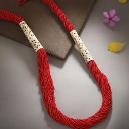 Imli Street Red & Off-White Necklace-picture-41