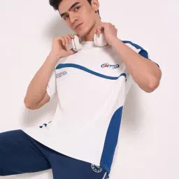 Ajile By Pantaloons White Relaxed Fit Colour Block T-Shirt image 4