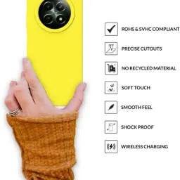 Sprig Back Cover for Realme Narzo N65 5G (Yellow) image 2
