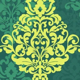 My Room Ethnic Green 140 TC Cotton Fitted King Bed Sheet with 2 Pillow Covers image 4