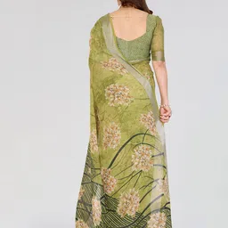 Moda Rapido Floral Printed Saree With Blouse Piece image 2