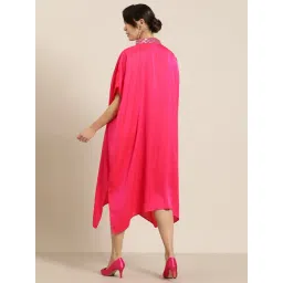 Qurvii Desi Fuchsia Pink Kimono Dress image 2