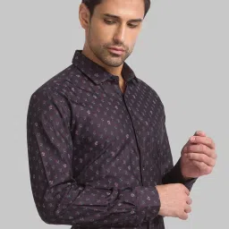 Raymond Brown Cotton Regular Fit Printed Shirt image 4