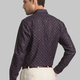 Raymond Brown Cotton Regular Fit Printed Shirt image 2