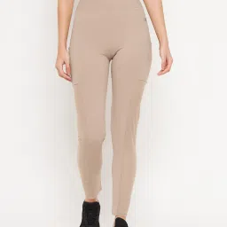 Clovia Nude High Rise Tights image 1