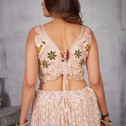 PAYAL CREATION Embroidered Unstitched Lehenga & Semi-Stitched Blouse With Dupatta image 2