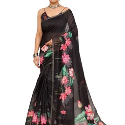 Moda Rapido Floral Zari Saree-image-14