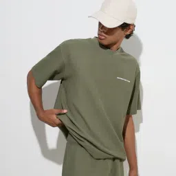 studiofit men Studiofit by Westside Olive Text Design Relaxed-Fit T-Shirt-picture-26