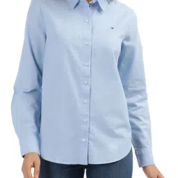 Tommy Hilfiger Blue Regular Fit Shirt-image-19