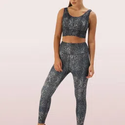 Enamor Navy Printed Sports Bra image 4