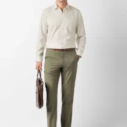 Van Heusen Beige Cotton Regular Fit Shirt image 5