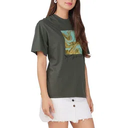 CITY CRAFT Women Graphic Printed Round Neck Cotton T-shirt-picture-37