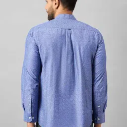 Club York Blue Regular Fit Printed Shirt image 2