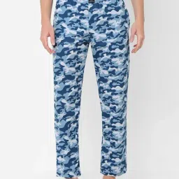 Urban Scottish Blue Regular Fit Printed Lounge Pants-image-56
