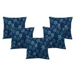 Saral Home Navy Chenille Cushion Covers - Set of 2 image 2